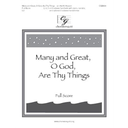 Many and Great, O God, Are Thy Things - Full Score