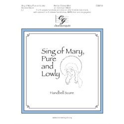 Sing of Mary, Pure and Lowly (Handbell Score)