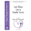 Lord, Whose Love in Humble Service - 7 bells (reproducible)